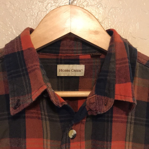 Hobbs Creek Mens Long Sleeve Flannel Shirt Size Large - Picture 2 of 16
